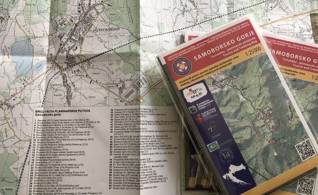 Turističko-planinarski zemljovid 