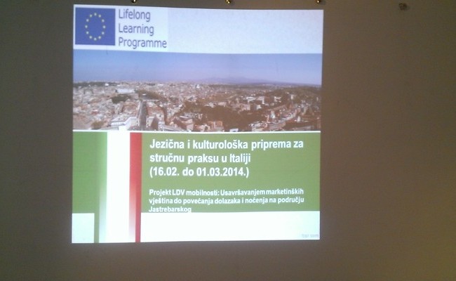 Održana jezična i kulturološka priprema za sudionike stručnog usavršavanja u Italiji
