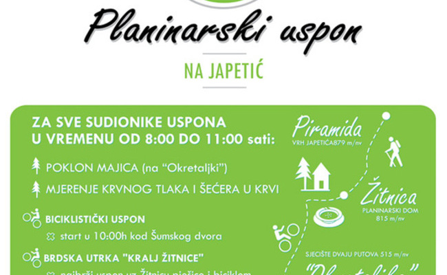 Planinarski uspon na Japetić povodom Praznika rada
