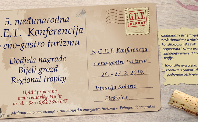 Peta međunarodna G.E.T. konferenciju o eno-gastro turizmu