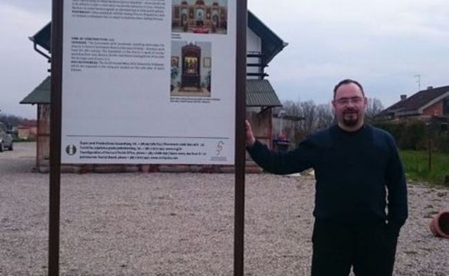 Postavljena Interpretacijska ploča ispred grkokatoličke crkve Preobraženja Gospodnjeg u Jastrebarskom